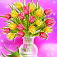 Открытка: Пусть ароматы весенних цветов навеют счастье и любовь...