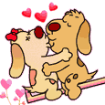 Анимированные стикеры поцелуи. Стикер собака с поцелуями. Прикольные рисунки целовашки. Гифки с поцелуями прикольные. Целовашки прикольные мультяшные