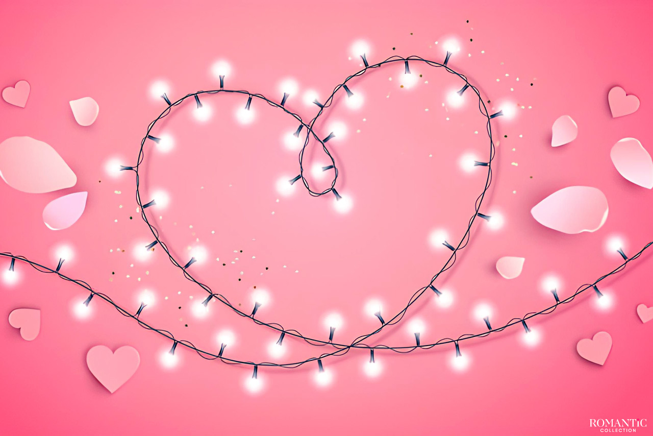 День святого Валентина: Гирлянда в форме сердца