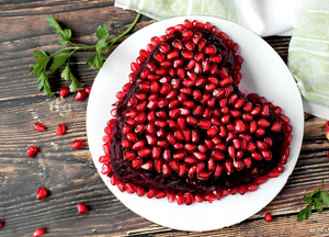 День святого Валентина: Салат «Гранатовое сердце»