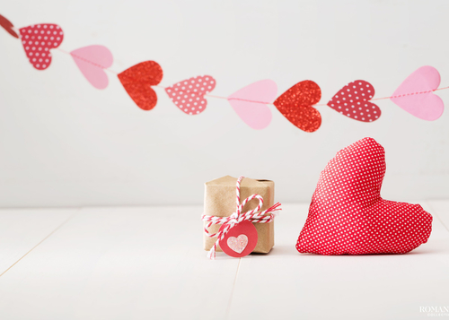 День святого Валентина: Гирлянда из сердечек