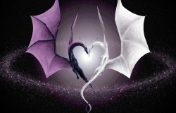Обои о любви: Влюблённые драконы