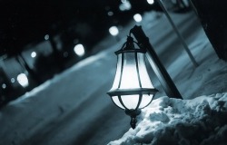 Обои о любви: Зимний фонарь