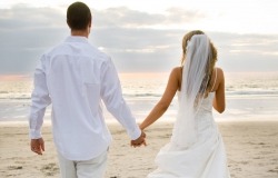 Обои о любви: Свадьба на берегу моря