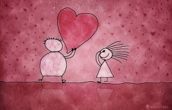 Обои о любви: Сердце в подарок любимой