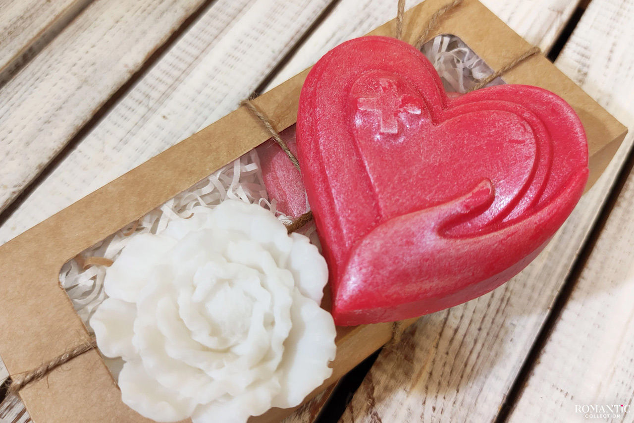 День святого Валентина: Мыло в форме сердца