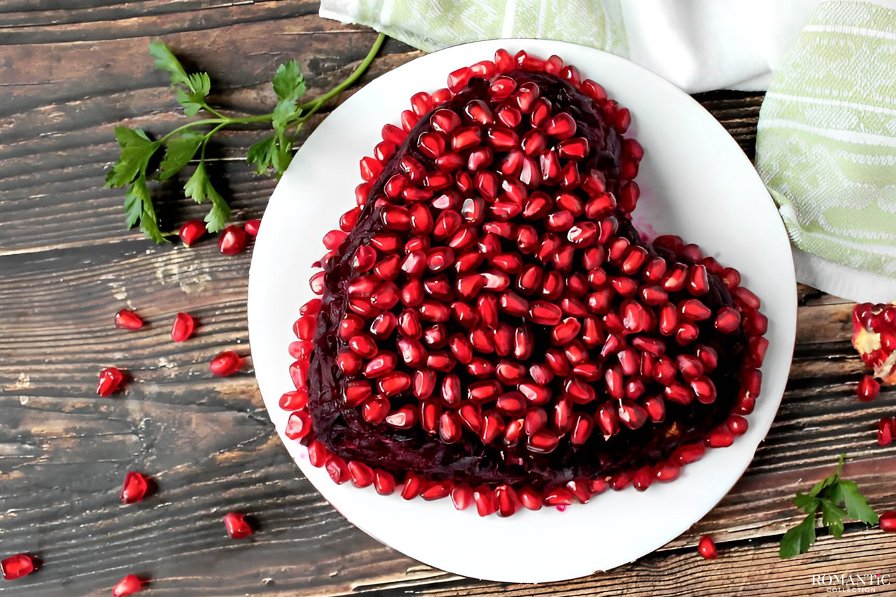 День святого Валентина: Салат «Гранатовое сердце»